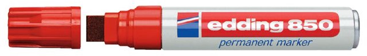 Viltstift edding 850 blok 5-18mm rood | 5 stuks